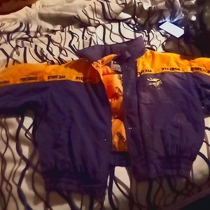 A collectible sports jacket it's been hanging up in the closet for years